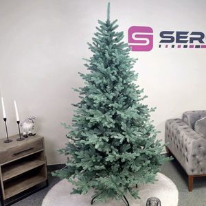 Brad artificial Christmas Deluxe by Sersimo, Viena Select argintiu, integral 3D, 230cm imagine