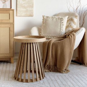 Masuta de cafea Jatoba, Homla, 40x48 cm, lemn, natur imagine