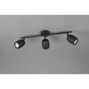 Plafoniera Nancy, RL, 47.5x8x15.5 cm, 35W, 3x GU10, metal, negru mat imagine