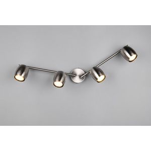 Plafoniera Nancy, RL, 70.5x8x16.5 cm, 35W, 4x GU10, metal, nichel mat imagine