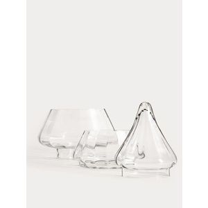 Recipient cu capac pentru biscuiti, Tinsel, Homla, 25x39 cm, sticla, transparent imagine