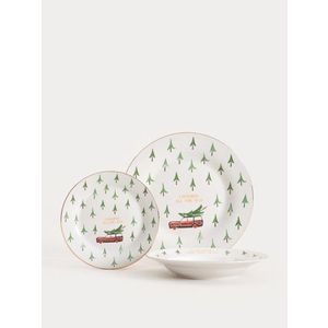 Serviciu de masa 12 piese Zaphira, Homla, portelan, multicolor imagine