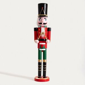 Decoratiune Spargatorul de nuci Nutcracker, Homla, 60 cm, lemn, multicolor imagine