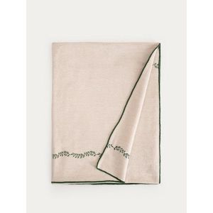Fata de masa Arriate, Homla, 150x220 cm, bumbac, bej/verde imagine