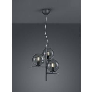 Lustra Pure, TRIO, 40x150 cm, 28W, 3x E14, metal, antracit imagine