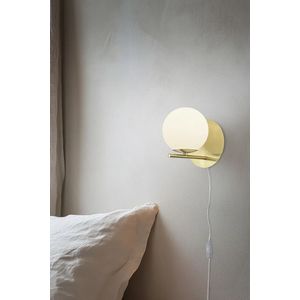 Aplica de perete Pure, TRIO, 18x20.6 cm, 28W, 1x E14, metal, bronz mat/alb imagine