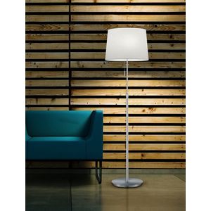 Lampadar Lyon, TRIO, 46.3x180 cm, 60W, 3x E27, metal, nichel mat/alb imagine