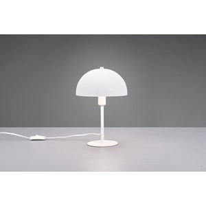 Lampa de masa Nola, TRIO, 20x30.5 cm, 28W, 1x E14, metal, alb mat imagine