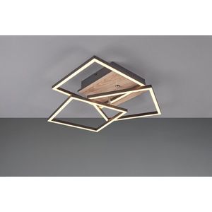 Plafoniera Mobile, RL, 39x42x10 cm, 27W, 1x SMD, MDF, natur imagine