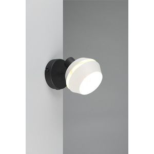 Aplica de perete Isla, RL, 12x18.5 cm, 10W, 1x E14, metal, negru/gri imagine