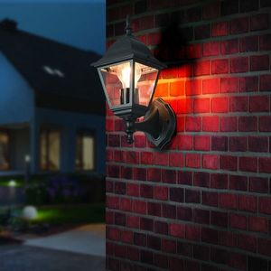 Lampa de exterior Livenza, TRIO, 19x14x34 cm, 60W, 1x E27, aluminiu, negru mat imagine