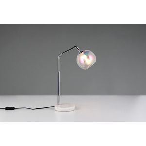 Lampa de masa Paxton, TRIO, 28x15x45 cm, 10W, 1x E14, metal, argintiu imagine