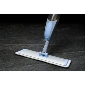 Mop plat cu pulverizator 2in1, Bacteria Stop, York, aluminiu imagine