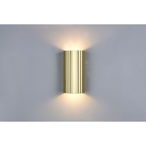 Aplica de perete Soka, TRIO, 9.5x8.5x18 cm, 10W, 2x GU10, metal, auriu imagine