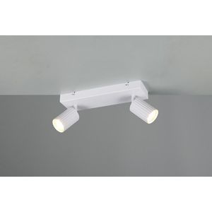 Plafoniera Soka, TRIO, 30x9x14.5 cm, 10W, 2x GU10, metal, alb mat imagine