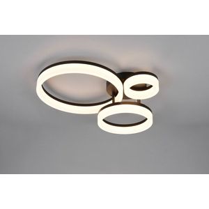 Plafoniera Scope, RL, 51x40.5x12.5 cm, 32W, 1x SMD, plastic, negru mat/alb imagine