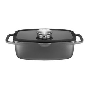 Tava cu capac Graphite, Ambition, 32x21x11 cm, 6 L, aluminiu, antracit imagine