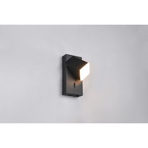 Aplica de perete Raglan, TRIO, 7x8.5x15 cm, 3.8W, 1x SMD, metal, negru mat imagine