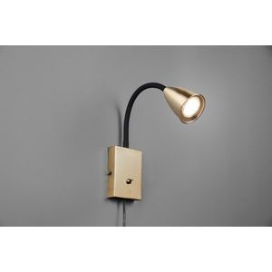 Lampa de perete Wanda, TRIO, 8.5x22x23.5 cm, 10W, 1x GU10, metal, bronz mat/negru imagine