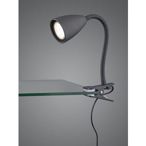 Lampa de masa Wanda, TRIO, 7x20 cm, 10W, 1x GU10, metal, negru mat imagine