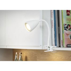 Lampa de masa Wanda, TRIO, 7x20 cm, 10W, 1x GU10, metal, alb mat imagine