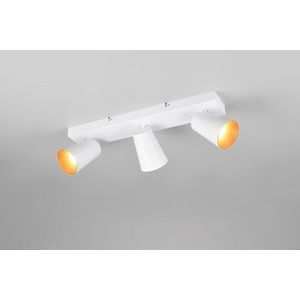 Plafoniera Sharp, TRIO, 46x8.5x16 cm, 10W, 3x GU10, metal, alb mat imagine