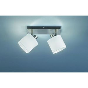 Plafoniera Tommy, RL, 28x17.6x19 cm, 28W, 2x E14, metal, nichel mat/alb imagine