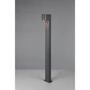 Lampadar de exterior cu senzor Roya, TRIO, 12x15x100 cm, 35W, 1x GU10, aluminiu, antracit imagine
