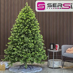 Brad artificial Sersimo, Hollandia, verde cu varfuri verzi, Integral 3D, 180 cm imagine