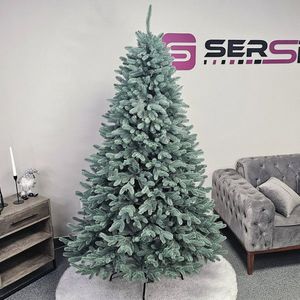 Brad artificial Christmas Deluxe by Sersimo, Laponia Select argintiu, integral 3D, 250cm imagine