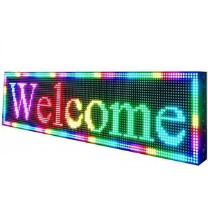 Panou Led de Exterior Programabil/Reclama Luminoasa 100x40 RGB imagine