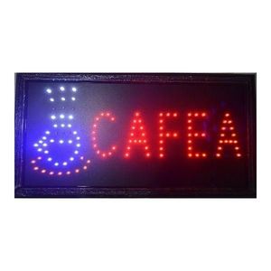 Reclama Text Led - Cafea / pentru interior cu animatie luminoasa si dinamica, MyStyle imagine