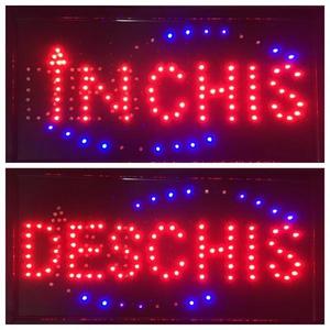 Panou led Afisare Deschis - Inchis cu buton pentru schimbare mesaj imagine