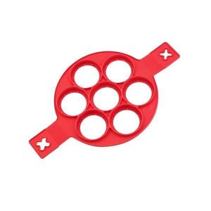 Forma pentru clatite/oua, silicon, rosu imagine