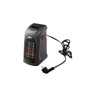 Aeroterma Tiessa, 400 W, programabil 12 ore, , display Led, negru imagine