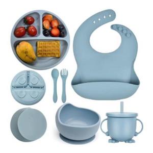 Set 6 piese din silicon fara Bpa, At Performance, de diversificare a hranei pentru bebelusi, 6+ luni, cu Bol, imagine