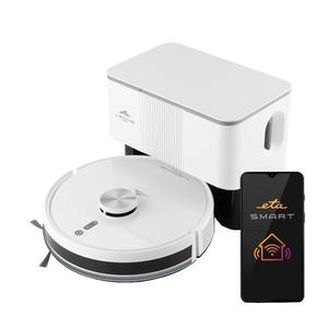 Robot aspirator si mop Eta Leone Pro 6244 90000, baterie Li-Ion 14.4 V/ 5200 mAh, Wi-Fi, navigatie laser, motor digital, alb imagine