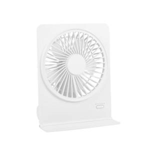 Mini Ventilator de Birou 4 Viteze + Mod Natural, Reîncărcabil 1200mAh, Silențios, Incarcare USB-C, Cu Suport Telefon imagine