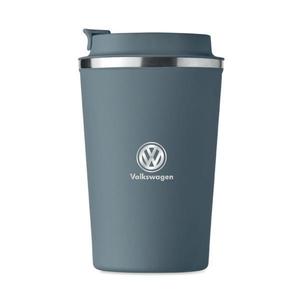 Cana termos otel inoxidabil, Piksel, 350 ml, personalizat cu logo Volkswagen, albastru petrol imagine
