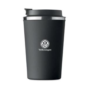 Cana termos otel inoxidabil, Piksel, 350 ml, personalizat cu logo Volkswagen, negru imagine