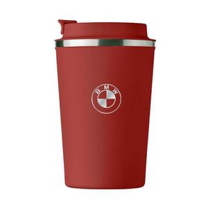 Cana termos otel inoxidabil, Piksel, 350 ml, personalizat cu logo BMW, rosu imagine