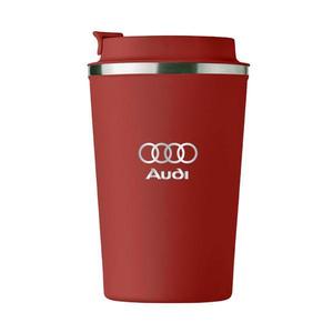 Cana termos otel inoxidabil, Piksel, 350 ml, personalizat cu logo Audi, rosu imagine