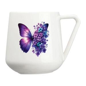 Cana alba portelan, Piksel, maner extravagant, in cutie, 300 ml imagine