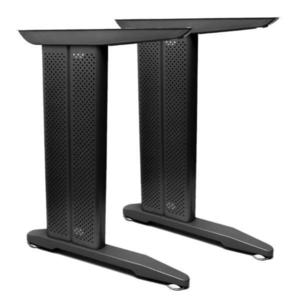 Set 2 picioare birou, finisaj negru mat, H: 735 mm imagine