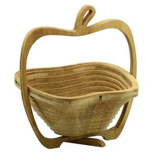Cos de fructe MAR, pliabil, din bambus, 30 x 26.5 cm, 2 in 1 imagine