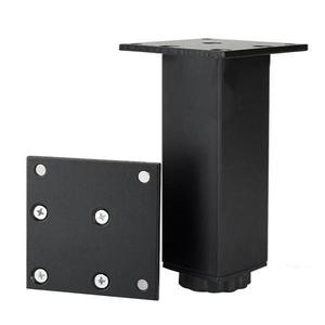 Picior reglabil pentru mobilier, finisaj negru mat, H: 100 mm imagine