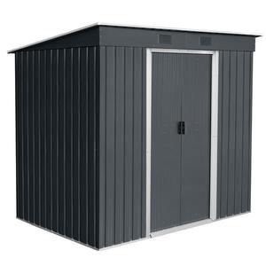 Magazie de gradina depozitare XL PS68 - 4m³ - 174 x 238 x 196 cm antracit imagine