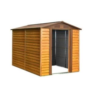 Magazie de gradina depozitare XL HW608 - 195 x 236 x 209 cm maro imagine