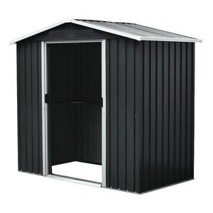 Magazie de gradina depozitare L YX48 - 131 x 236 x 190 cm antracit imagine