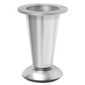 Picior pentru mobilier D-780, finisaj aluminiu GT, H: 107 mm imagine